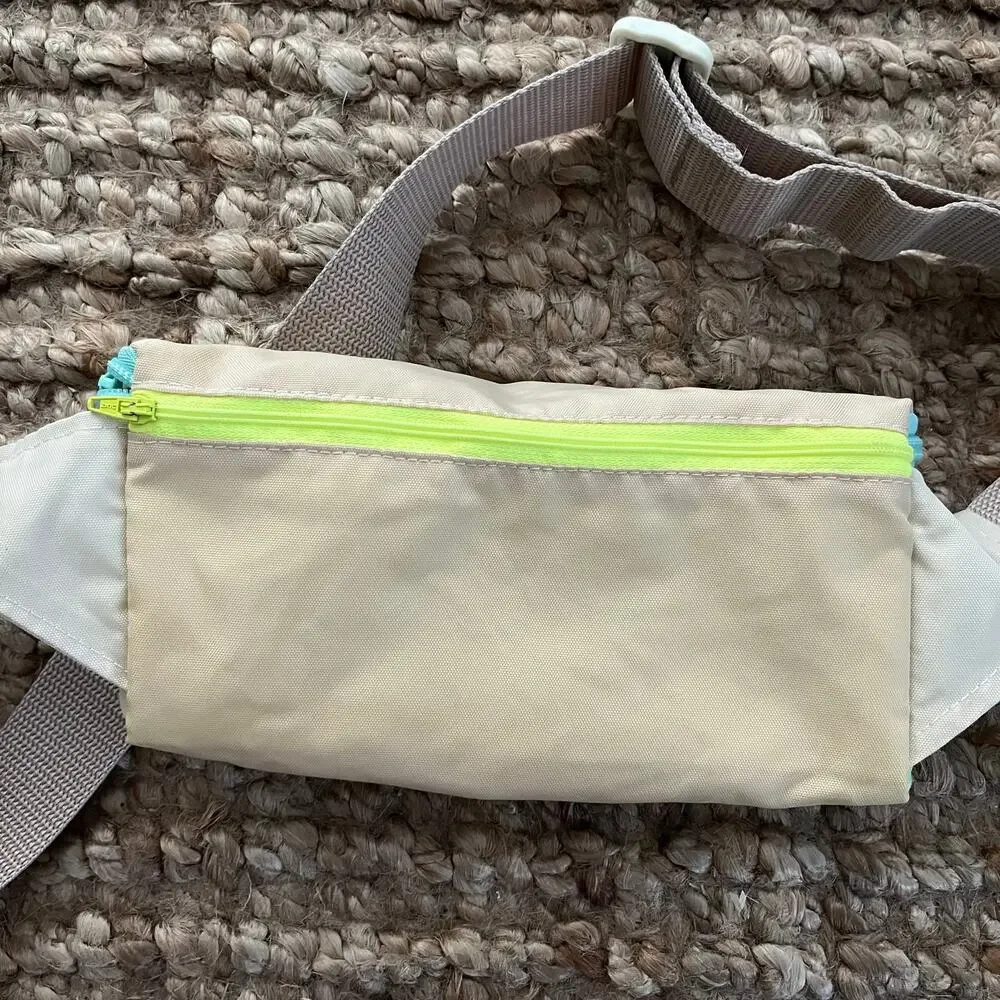 Mokuyobi Neon Seas Fanny Pack Water Resistant Belt Bag 1.5L Made in USA EUC Y2K